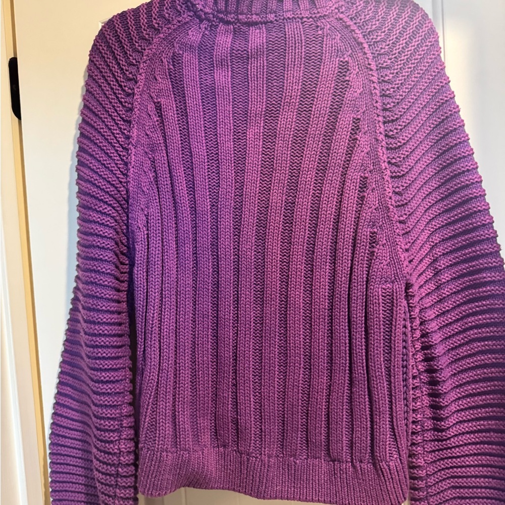 Free People Purple Cowl Neck Sweater - Picture 2 of 5